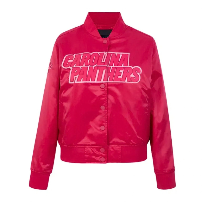 Carolina-Panthers-Classic-Triple-Pink-Satin-Jacket-768x768 Carolina Panthers Classic Triple Pink Satin Jacket - Image 1