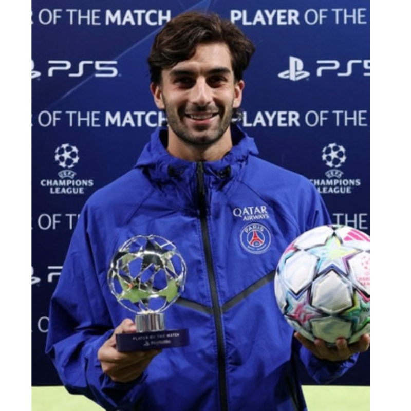 Champions-League-Ferran-Torres-Blue-Jacket-350x425 Champions League Ferran Torres Blue Jacket - Image 1