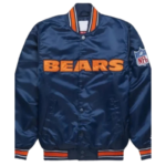 Chicago Bears Gameday Navy Blue Satin Jacket
