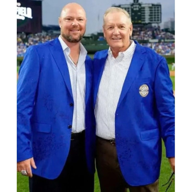 Chicago-Cubs-HOF-Ceremony-Blue-Blazer-350x425 Chicago Cubs HOF Ceremony Blue Blazer - Image 1