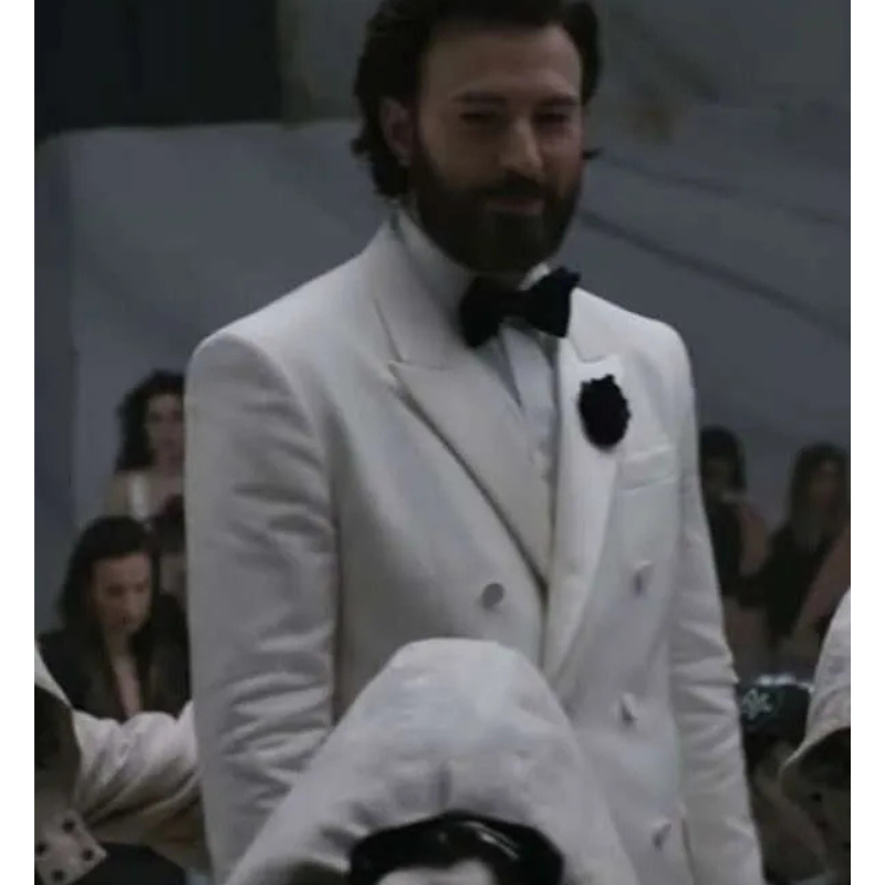 Chris-Evans-Sacrifice-2026-White-Blazer - Image 1