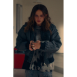 The Crow Girl S02 Clara Rugaard Denim Bomber Jacket