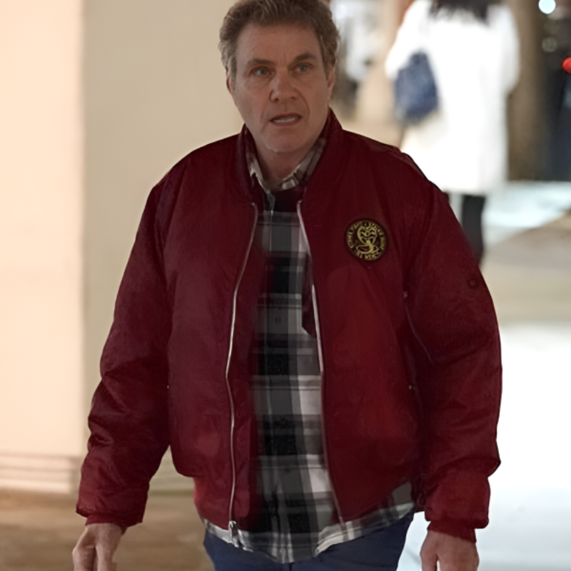 Cobra-Kai-Martin-Kove-Red-Jacket Martin Kove Cobra Kai Bomber Jacket - Image 1