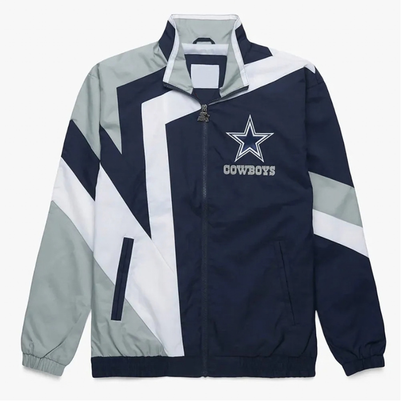 Dallas-Cowboys-Star-Windbreaker-Jacket Dallas Cowboys Star Windbreaker Jacket - Image 1