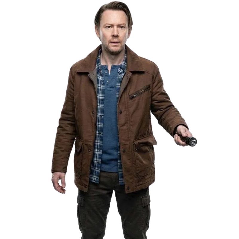 Dark-Matter-S02-Jimmi-Simpson-Brown-Cotton-Jacket Jimmi Simpson Dark Matter S02 Brown Jacket - Image 1