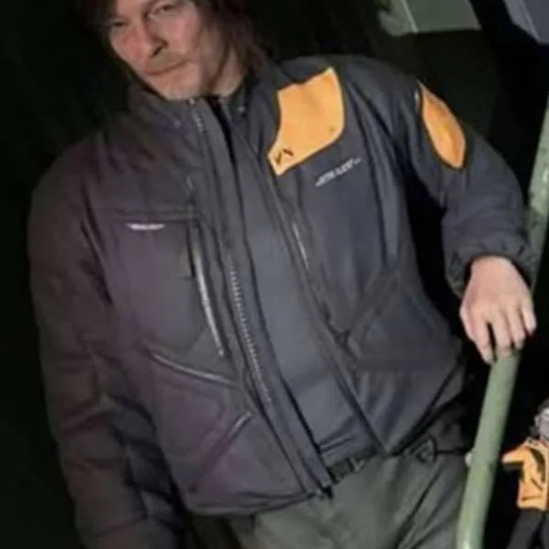 Death-Stranding-2-On-the-Beach-2025-Sam-Porter-Bridges-Black-Jacket Sam Porter Bridges Death Stranding 2 Black Jacket - Image 1
