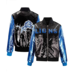 Detroit Lions Sequin Varsity Jacket