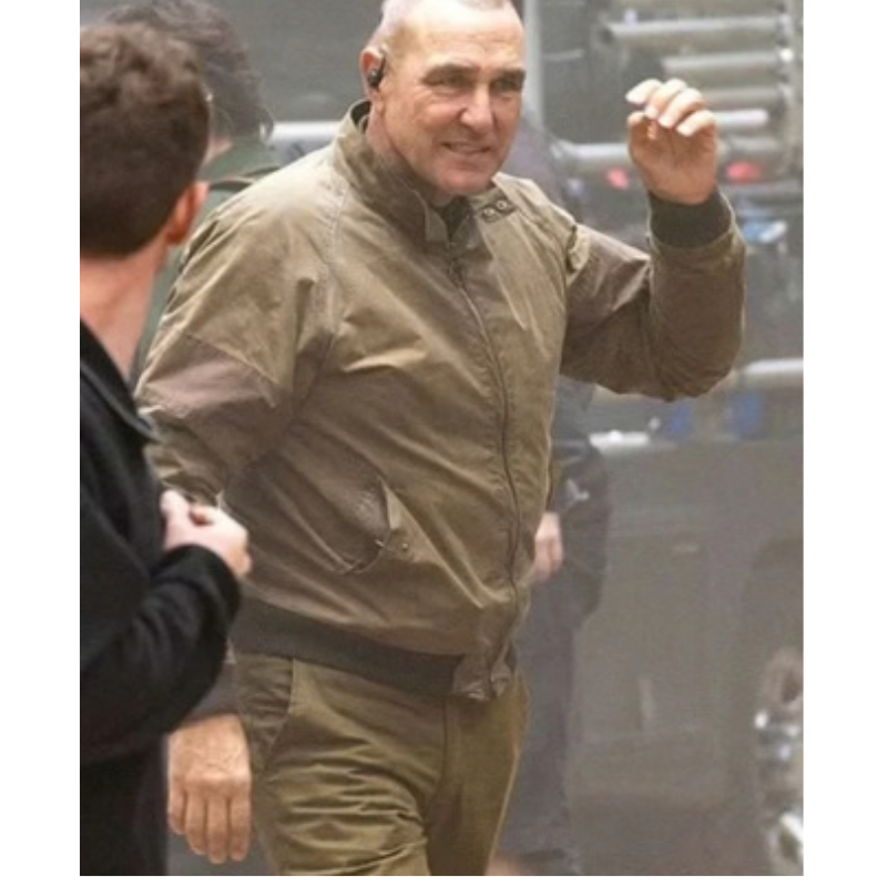 Geoff-Seacombe-The-Gentlemen-Tv-Series-S02-Vinnie-Jones-Brown-Cotton-Jacket-Right-329x400 The Gentlemen S02 Geoff Seacombe Brown Cotton Jacket - Image 1