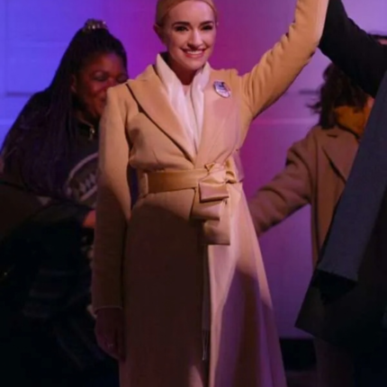 Brianne Howey Ginny & Georgia Brown Wool Coat