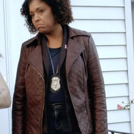 Kathy-Ann Hart Go Chase Yourself Brown Leather Jacket
