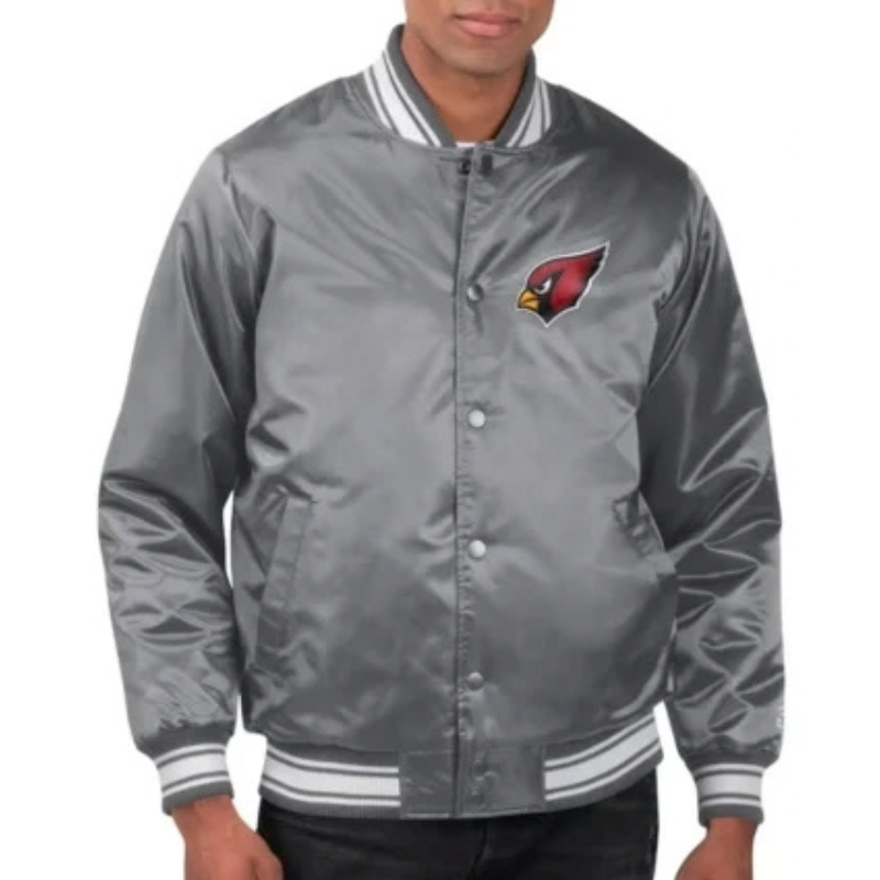 Gray-Arizona-Cardinals-Locker-Room-Jacket-350x425 Gray Arizona Cardinals Locker Room Jacket - Image 1