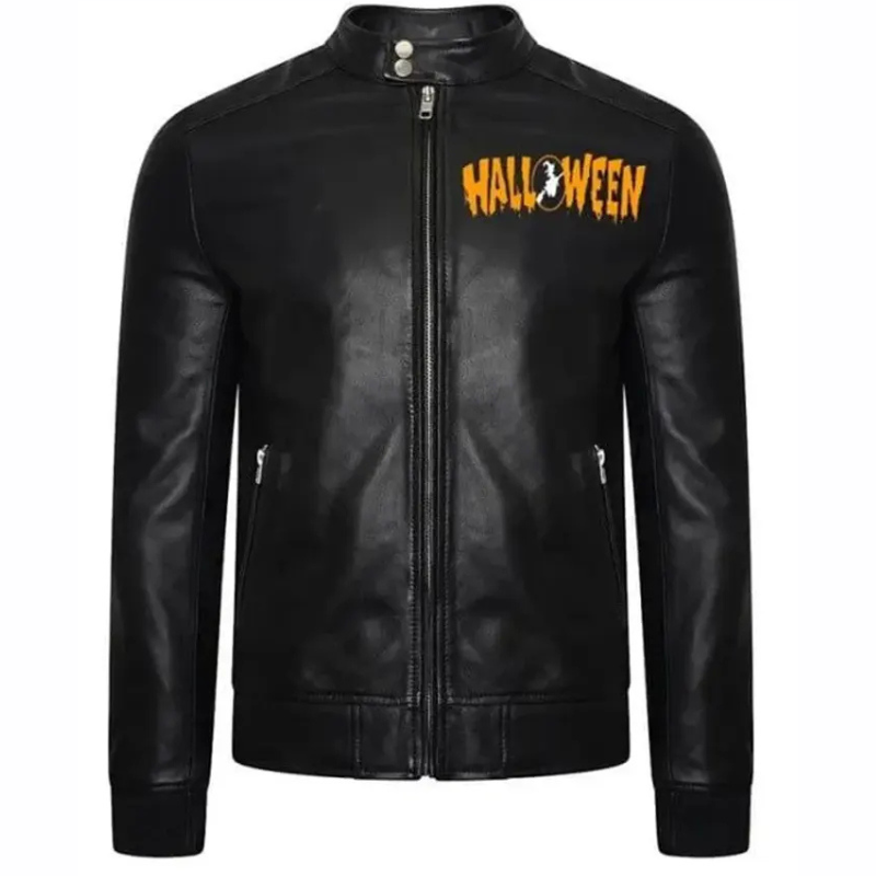 Halloween-Black-Motorcycle-Jacket Halloween Black Motorcycle Jacket - Image 1
