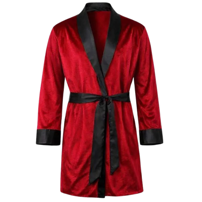 Halloween-Red-Smoking-Costume-Jacket Adult Red Smoking Costume - Image 1