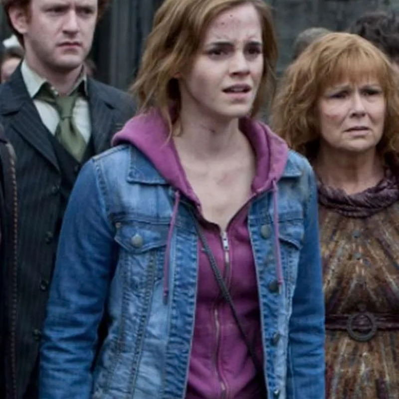 Harry-Potter-and-the-Deathly-Hallows-Part-2-Hermione-Granger-Jacket Harry Potter and the Deathly Hallows Hermione Blue Jacket - Image 1