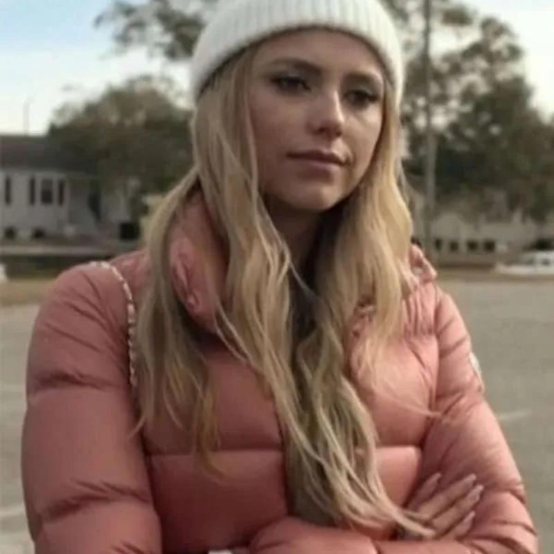 Hightown-Renee-Segna-Puffer-Jacket Riley Voelkel Hightown 2020 Pink Puffer Jacket - Image 1