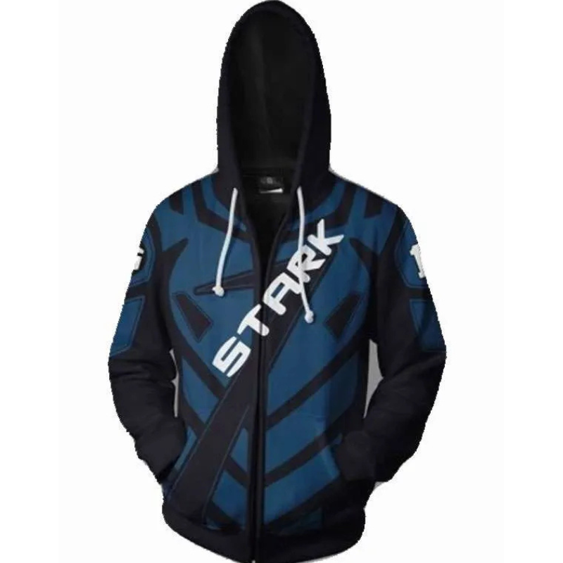 Iron-Man-Tony-Stark-Hoodie Tony Stark Zip-Up Hoodie - Image 1