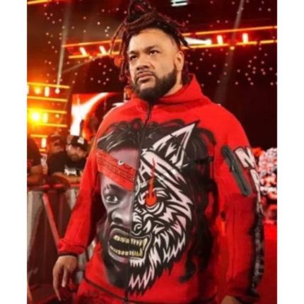 Jacob Fatu Monday Night RAW Red Jacket