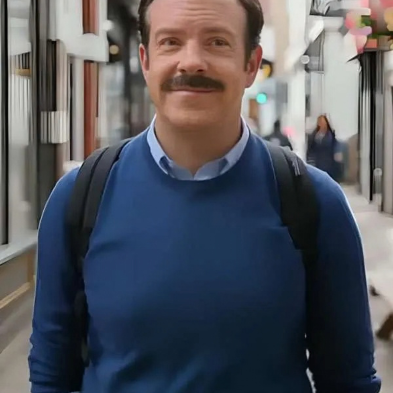 Jason-Sudeikis-Ted-Lasso-S04-Blue-Sweatshirt Jason Sudeikis Ted Lasso S04 Blue Sweatshirt - Image 1