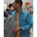 Jaylan Evans My Life with the Walter Boys Blue Cotton Jacket