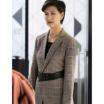 Jean Miller The Flight Attendant Grey Coat