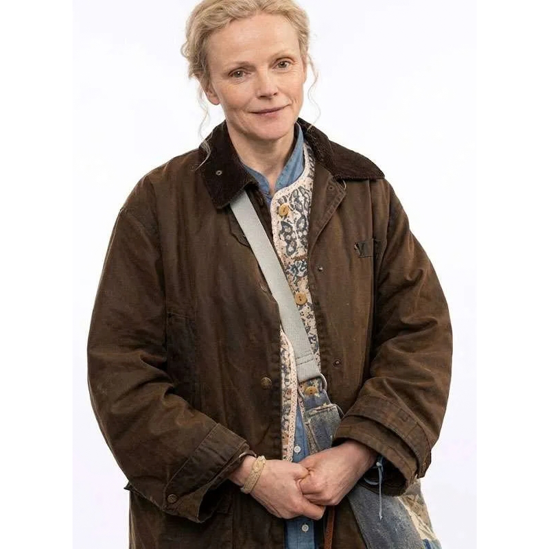 Jenna-Reid-Last-Seen-Brown-Cotton-Jacket Last Seen Jenna Reid Brown Cotton Jacket - Image 1
