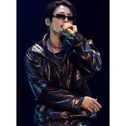 Jung Kook iHeartRadio Music Festival 2026 Black Leather Jacket