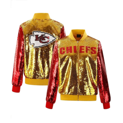 Kansas City Chiefs Sequin Varsity Jacket