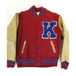 Kansas Jayhawks Red Letterman Jacket