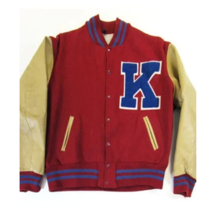 Kansas Jayhawks Red Letterman Jacket