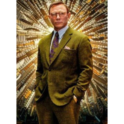 Knives Out Daniel Craig Woolen Suit