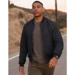 Lanterns S01 Aaron Pierre Black Bomber Jacket