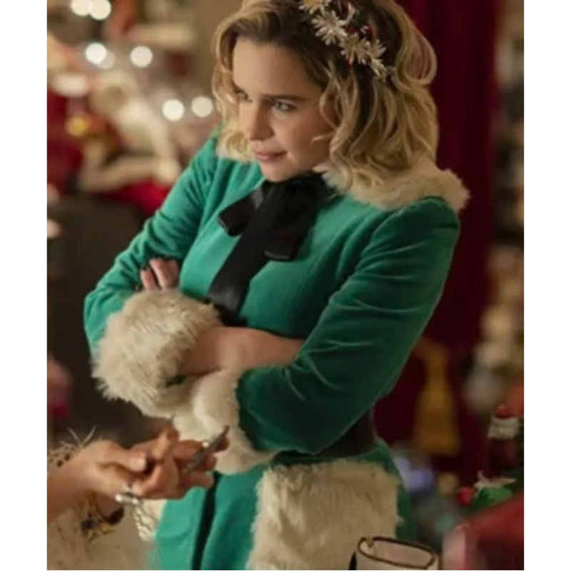 Last-Christmas-Emilia-Clarke-Green-Jacket-Right-329x400 Last Christmas Emilia Clarke Green Jacket - Image 1