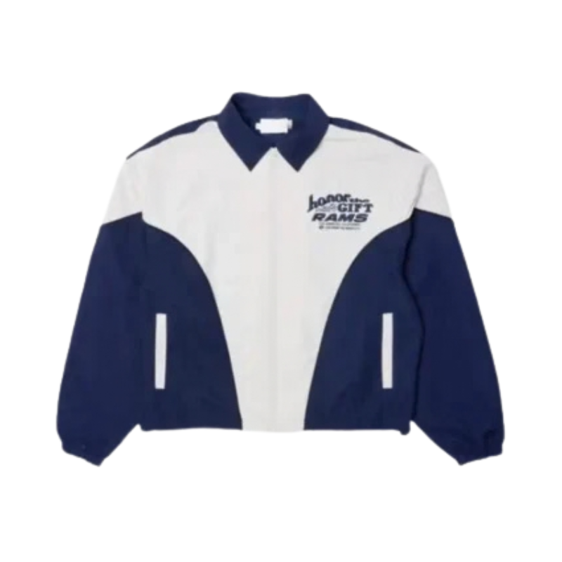 Los-Angeles-Rams-Honor-The-Gift-Coaches-Jacket-Front-350x425 Los Angeles Rams Honor The Gift Coaches Jacket - Image 1
