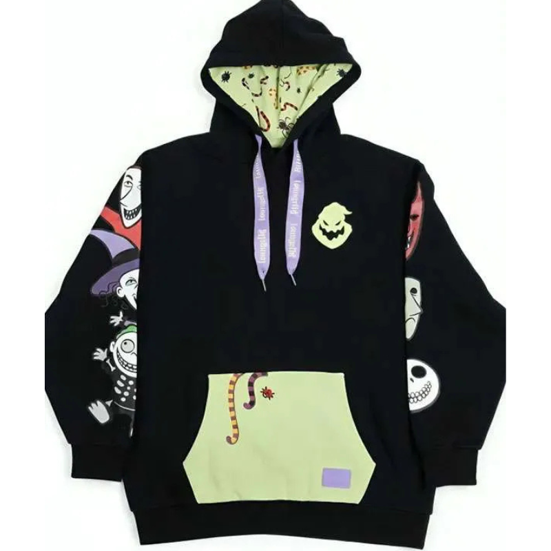 Loungefly-Oogie-Boogie-Pullover-Hoodie Loungefly Oogie Boogie Pullover Hoodie - Image 1