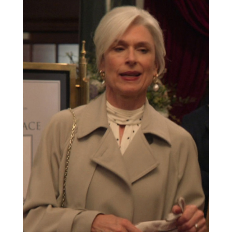 Marble-Hall-Murders-S01-Amelia-Bullmore-Grey-Trench-Coat Amelia Bullmore Marble Hall Murders S01 Grey Trench Coat - Image 1