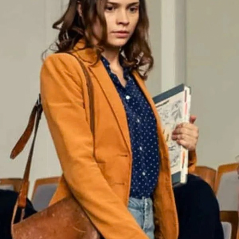 Maxton-Hall-The-World-Between-Us-Ruby-Bell-Brown-Blazer Ruby Bell Maxton Hall The World Between Us Brown Blazer - Image 1
