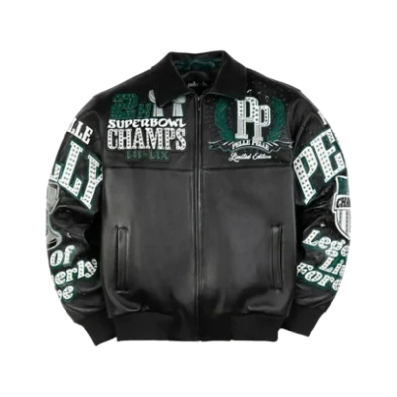 Meek-Mill-Philadelphia-Eagles-Black-Leather-Jacket-front-shoot-329x400 Meek Mill Philadelphia Eagles Black Leather Jacket - Image 1