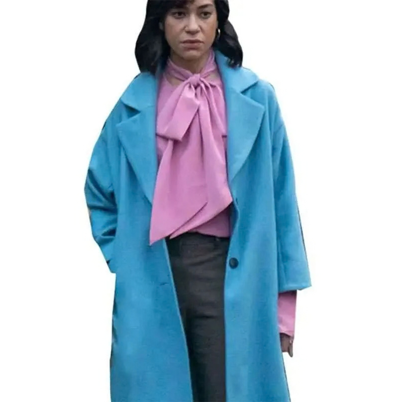 Megan-Pierce-Stay-Close-Coat Megan Pierce Stay Close Blue Coat - Image 1