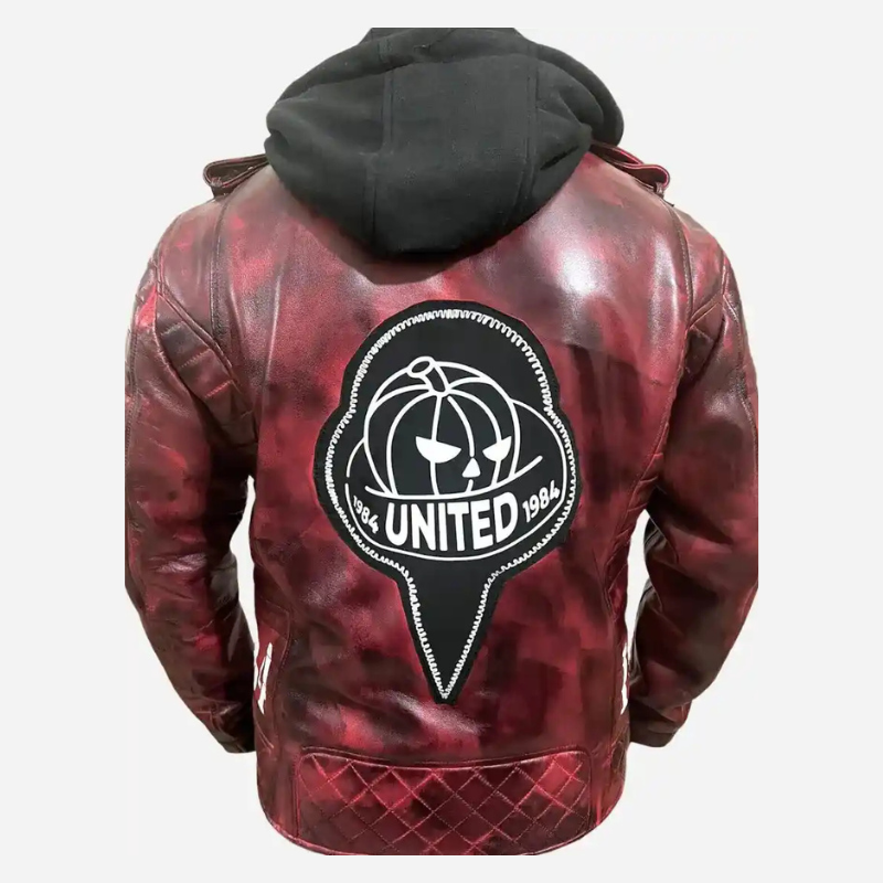Michael-Kiske-Halloween-Pumpkins-Jacket-Back Michael Kiske Helloween Pumpkins leather jacket back view