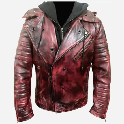 Michael Kiske Helloween Pumpkins leather jacket front view