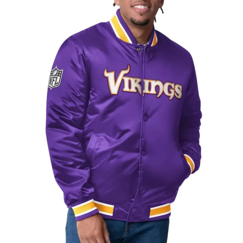 Minnesota-Vikings-Closer-Purple-Gold-Satin-Jacket-768x768 Minnesota Vikings Closer Purple-Gold Satin Jacket - Image 1
