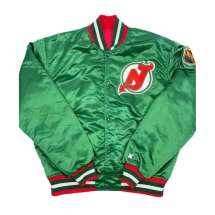 New Jersey Devils 90s Green Jacket