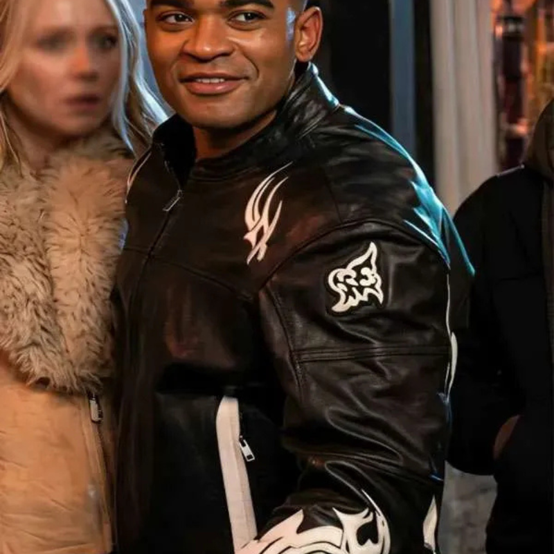 Owen-Thiele-Adults-2026-Black-Moto-Leather-Jacket Adults S02 Owen Thiele Black Leather Jacket - Image 1