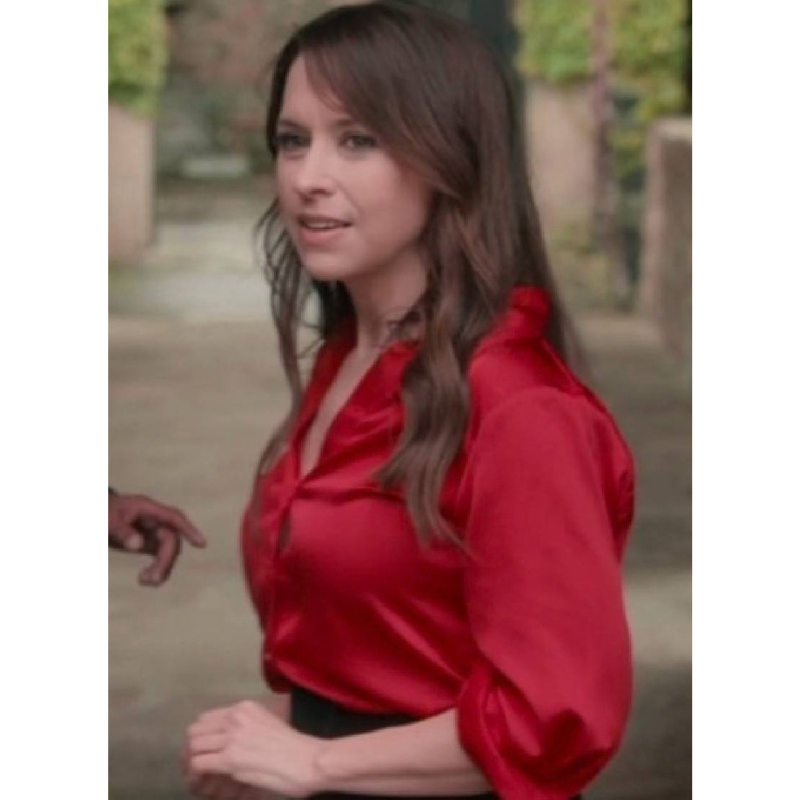 Paris-Is-Always-A-Good-Idea-S01-Lacey-Chabert-Red-Blouse-2 Paris Is Always A Good Idea S01 Lacey Chabert Red Blouse - Image 1