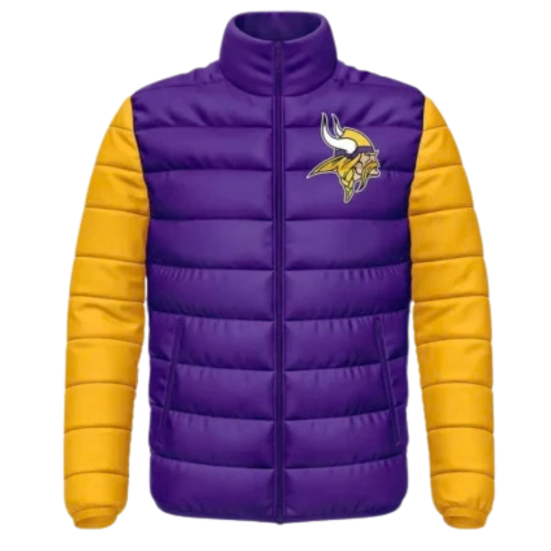 Puffer-Minnesota-Vikings-Purple-and-Yellow-Jacket-350x425 Puffer Minnesota Vikings Purple and Yellow Jacket - Image 1