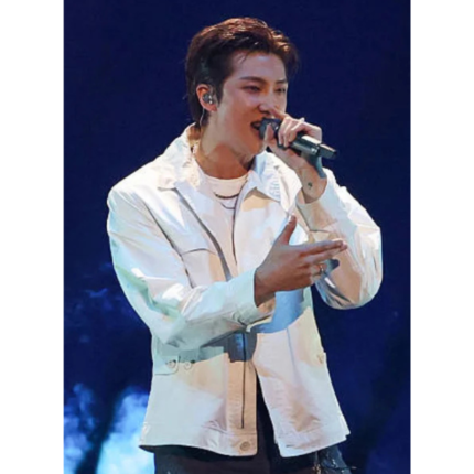 RM of BTS iHeart Radio Music Festival Show 2026 White Jacket
