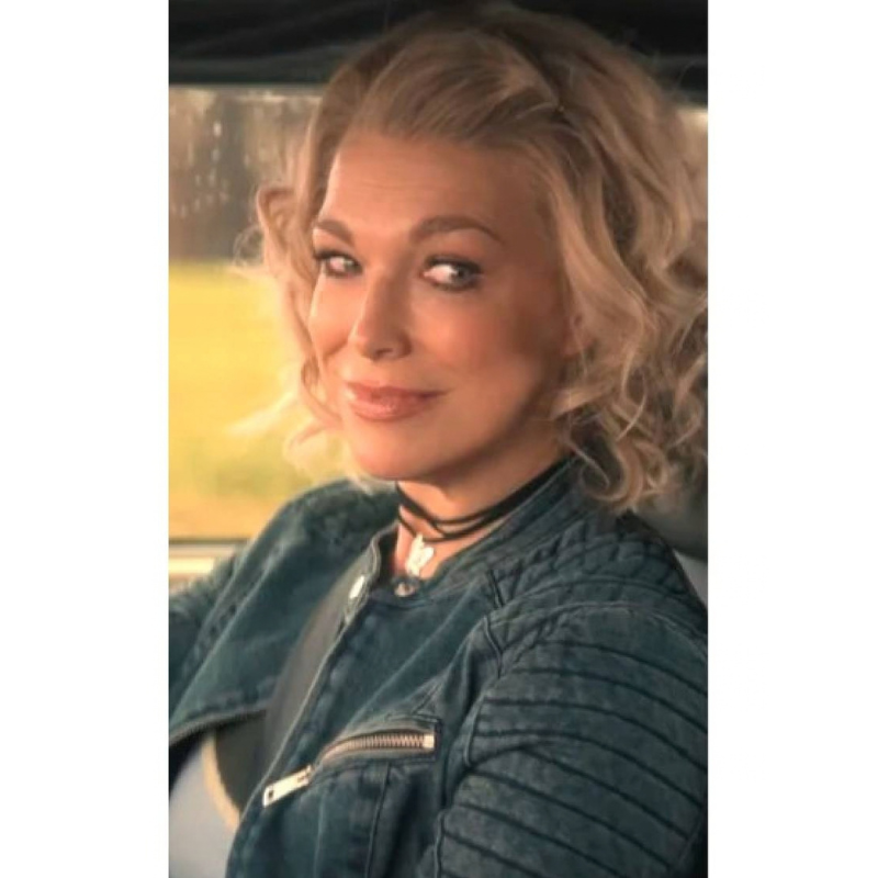 Ride-or-Die-S01-Hannah-Waddingham-Denim-Biker-Jacket Ride or Die S01 Hannah Waddingham Denim Biker Jacket - Image 1