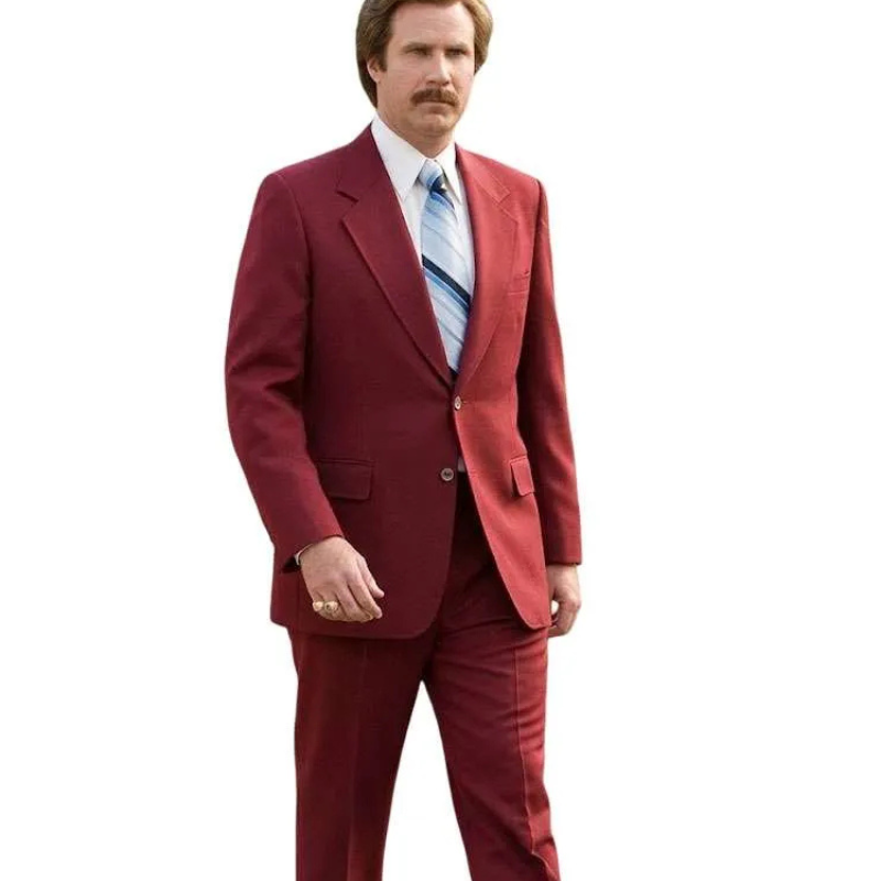 Ron-Burgundy-Anchorman-Costume-Suit Anchorman Ron Burgundy Costume Suit - Image 1
