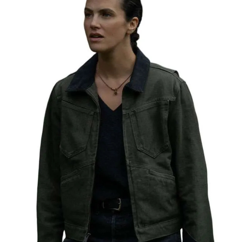 Silo-S03-Charlotte-Keene-Green-Cotton-Jacket Charlotte Keene Silo 2026 Green Cotton Jacket - Image 1