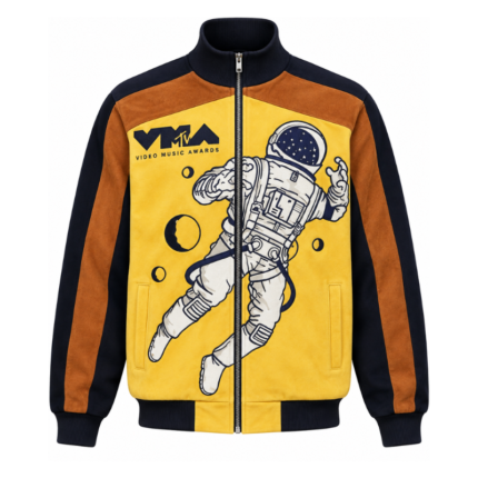 Snoop Dogg Astronaut Jacket front view with MTV astronaut graphic